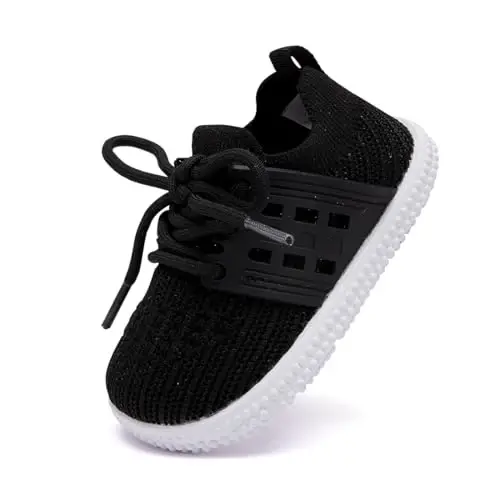 BMCiTYBM Baby Shoes Boy Girl Infant Sneakers Non-Slip First Walkers 6 9 12 18 24 Months - 3