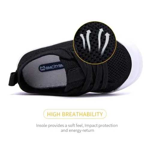 BMCiTYBM Baby Shoes Boy Girl Infant Sneakers Non-Slip First Walkers 6 9 12 18 24 Months - 4