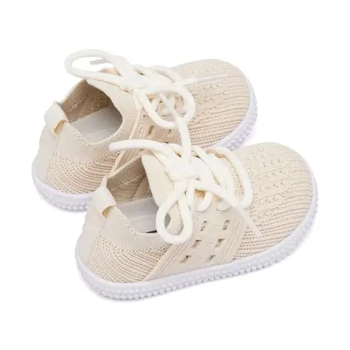 BMCiTYBM Baby Shoes Boy Girl Infant Sneakers Non-Slip First Walkers 6 9 12 18 24 Months - 4
