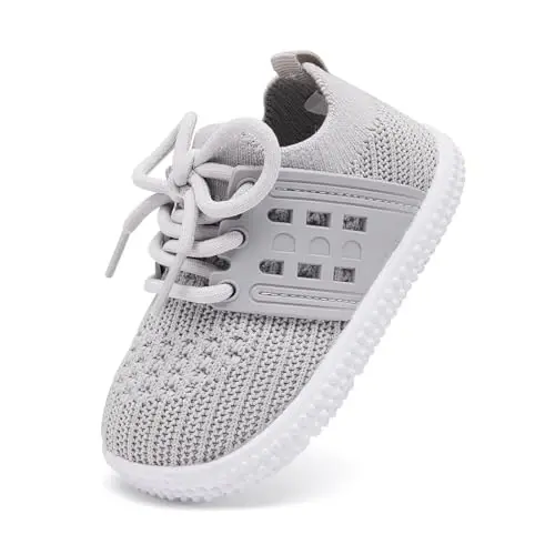 BMCiTYBM Baby Shoes Boy Girl Infant Sneakers Non-Slip First Walkers 6 9 12 18 24 Months - 3