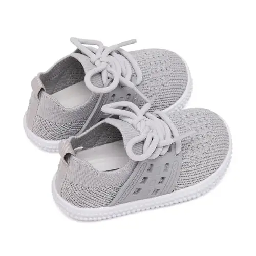 BMCiTYBM Baby Shoes Boy Girl Infant Sneakers Non-Slip First Walkers 6 9 12 18 24 Months - 4