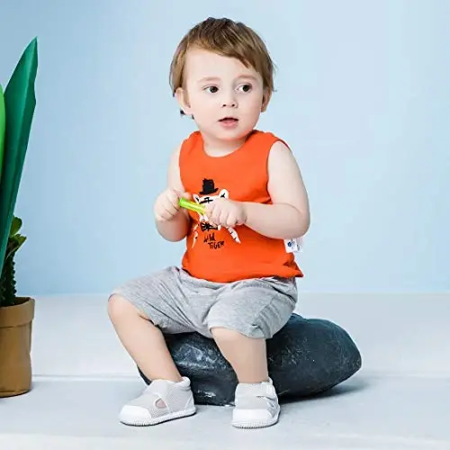 BMCiTYBM Baby Shoes Boy Girl Infant Sneakers Non-Slip First Walkers 6 9 12 18 24 Months - 2