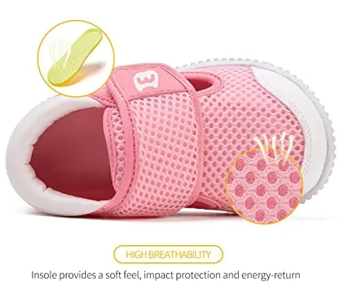 BMCiTYBM Baby Shoes Boy Girl Infant Sneakers Non-Slip First Walkers 6 9 12 18 24 Months - 3