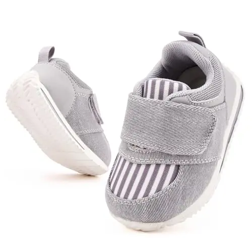 BMCiTYBM Baby Shoes Infant Boy Girl First Walking Shoes Toddler Lightweight Non-Slip Tennis Sneakers for 6 9 12 18 24 Months - 4