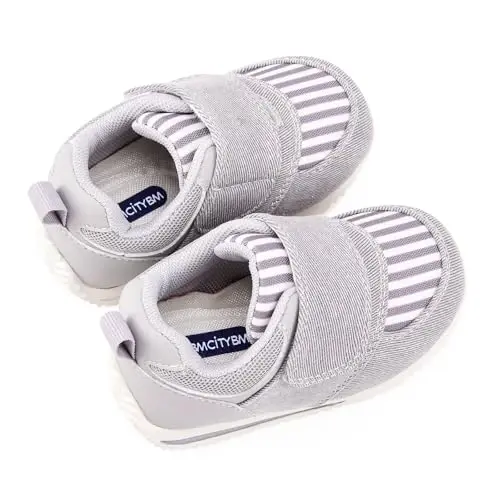 BMCiTYBM Baby Shoes Infant Boy Girl First Walking Shoes Toddler Lightweight Non-Slip Tennis Sneakers for 6 9 12 18 24 Months - 5