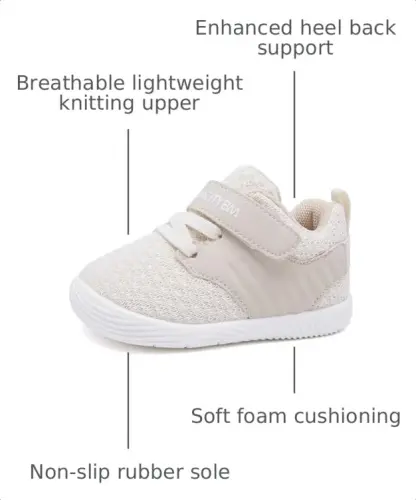 BMCiTYBM Baby Boy Girl Shoes Breathable Mesh Walking Shoes Lightweight Non-Slip Sneakers Infant First Walkers 6 9 12 18 24 Month 
