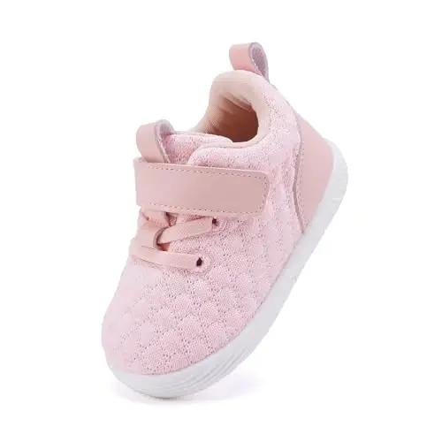 BMCiTYBM Baby Boy Girl Shoes Breathable Mesh Walking Shoes Lightweight Non-Slip Sneakers Infant First Walkers 6 9 12 18 24 Month - 1