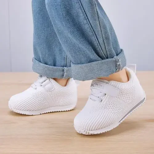 BMCiTYBM Baby Boy Girl Shoes Breathable Mesh Walking Shoes Lightweight Non-Slip Sneakers Infant First Walkers 6 9 12 18 24 Month - 2