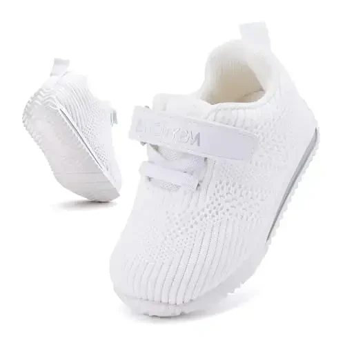 BMCiTYBM Baby Boy Girl Shoes Breathable Mesh Walking Shoes Lightweight Non-Slip Sneakers Infant First Walkers 6 9 12 18 24 Month - 3