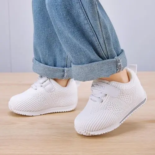 BMCiTYBM Baby Boy Girl Shoes Breathable Mesh Walking Shoes Lightweight Non-Slip Sneakers Infant First Walkers 6 9 12 18 24 Month - 2