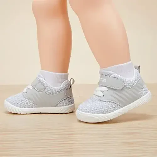 BMCiTYBM Baby Boy Girl Shoes Breathable Mesh Walking Shoes Lightweight Non-Slip Sneakers Infant First Walkers 6 9 12 18 24 Month - 2