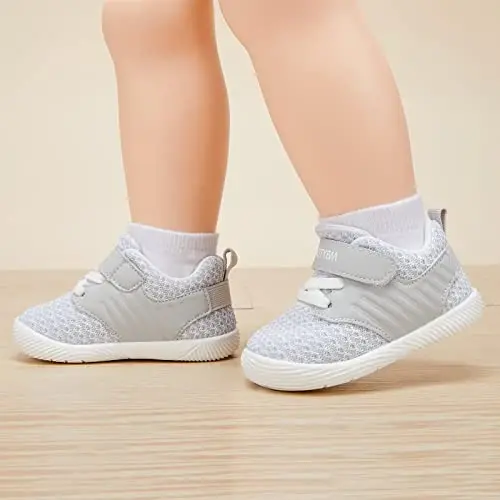 BMCiTYBM Baby Boy Girl Shoes Breathable Mesh Walking Shoes Lightweight Non-Slip Sneakers Infant First Walkers 6 9 12 18 24 Month - BMCiTYBM (1)