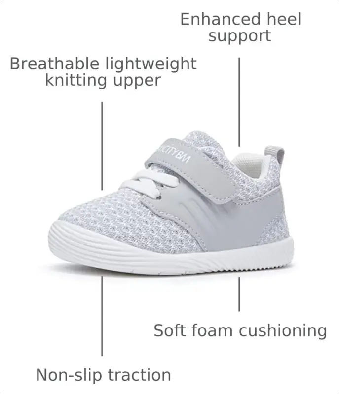 BMCiTYBM Baby Boy Girl Shoes Breathable Mesh Walking Shoes Lightweight Non-Slip Sneakers Infant First Walkers 6 9 12 18 24 Month - 1