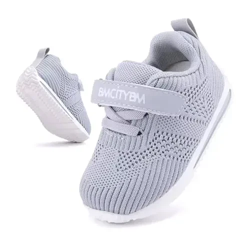 BMCiTYBM Baby Boy Girl Shoes Breathable Mesh Walking Shoes Lightweight Non-Slip Sneakers Infant First Walkers 6 9 12 18 24 Month - 3