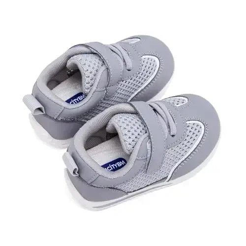 BMCiTYBM Baby Boy Girl Shoes Breathable Mesh Walking Shoes Lightweight Non-Slip Sneakers Infant First Walkers 6 9 12 18 24 Month - 4