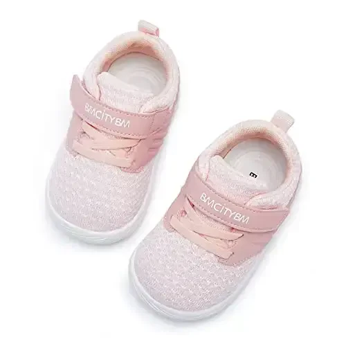BMCiTYBM Baby Boy Girl Shoes Breathable Mesh Walking Shoes Lightweight Non-Slip Sneakers Infant First Walkers 6 9 12 18 24 Month - 3