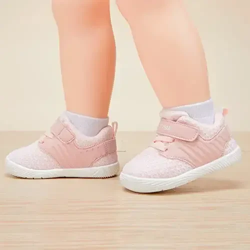 BMCiTYBM Baby Boy Girl Shoes Breathable Mesh Walking Shoes Lightweight Non-Slip Sneakers Infant First Walkers 6 9 12 18 24 Month - BMCITYBM (1)