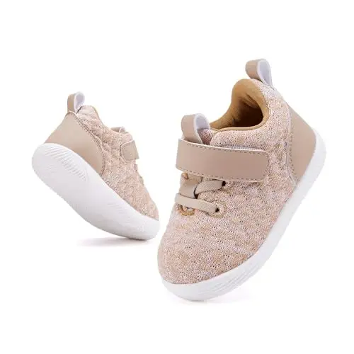 BMCiTYBM Baby Boy Girl Shoes Breathable Mesh Walking Shoes Lightweight Non-Slip Sneakers Infant First Walkers 6 9 12 18 24 Month - 5