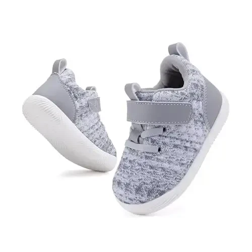 BMCiTYBM Baby Boy Girl Shoes Breathable Mesh Walking Shoes Lightweight Non-Slip Sneakers Infant First Walkers 6 9 12 18 24 Month - 5