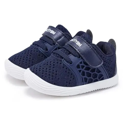 BMCiTYBM Baby Boy Girl Shoes Breathable Mesh Walking Shoes Lightweight Non-Slip Sneakers Infant First Walkers 6 9 12 18 24 Month - 1