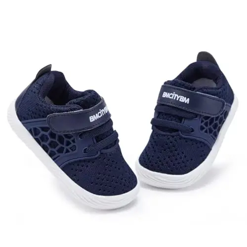 BMCiTYBM Baby Boy Girl Shoes Breathable Mesh Walking Shoes Lightweight Non-Slip Sneakers Infant First Walkers 6 9 12 18 24 Month - 6