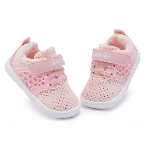 BMCiTYBM Baby Boy Girl Shoes Breathable Mesh Walking Shoes Lightweight Non-Slip Sneakers Infant First Walkers 6 9 12 18 24 Month - 6