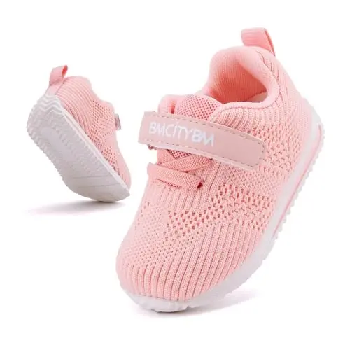 BMCiTYBM Baby Boy Girl Shoes Breathable Mesh Walking Shoes Lightweight Non-Slip Sneakers Infant First Walkers 6 9 12 18 24 Month - 3