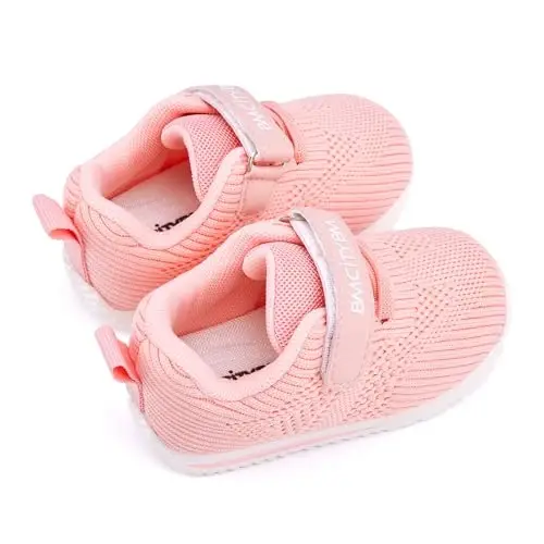 BMCiTYBM Baby Boy Girl Shoes Breathable Mesh Walking Shoes Lightweight Non-Slip Sneakers Infant First Walkers 6 9 12 18 24 Month - 5