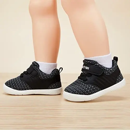 BMCiTYBM Baby Boy Girl Shoes Breathable Mesh Walking Shoes Lightweight Non-Slip Sneakers Infant First Walkers 6 9 12 18 24 Month - 2