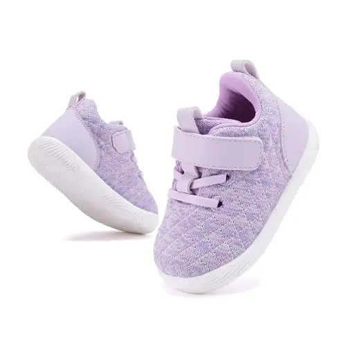 BMCiTYBM Baby Boy Girl Shoes Breathable Mesh Walking Shoes Lightweight Non-Slip Sneakers Infant First Walkers 6 9 12 18 24 Month - 5