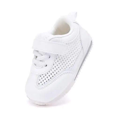 BMCiTYBM Baby Boy Girl Shoes Breathable Mesh Walking Shoes Lightweight Non-Slip Sneakers Infant First Walkers 6 9 12 18 24 Month - 1