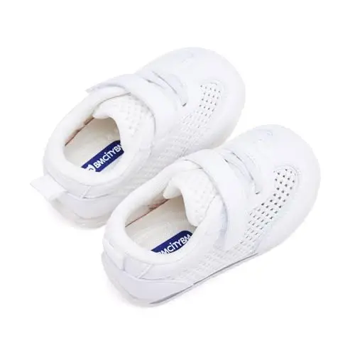 BMCiTYBM Baby Boy Girl Shoes Breathable Mesh Walking Shoes Lightweight Non-Slip Sneakers Infant First Walkers 6 9 12 18 24 Month - 4