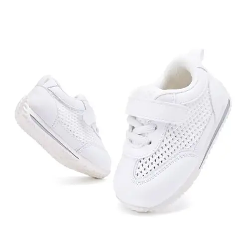 BMCiTYBM Baby Boy Girl Shoes Breathable Mesh Walking Shoes Lightweight Non-Slip Sneakers Infant First Walkers 6 9 12 18 24 Month - 5