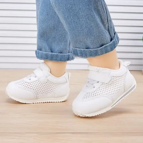 BMCiTYBM Baby Boy Girl Shoes Breathable Mesh Walking Shoes Lightweight Non-Slip Sneakers Infant First Walkers 6 9 12 18 24 Month - 2