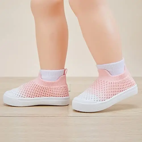 BMCiTYBM Baby Sneakers Girls Boys Lightweight Breathable Mesh First Walkers Shoes 6-24 Months - BMCITYBM (1)