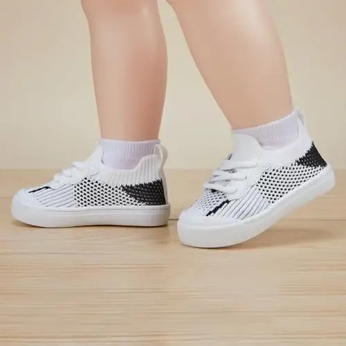 BMCiTYBM Baby Sneakers Girls Boys Lightweight Breathable Mesh First Walkers Shoes 6-24 Months - BMCITYBM (1)