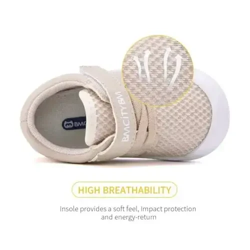 BMCiTYBM Baby Sneakers Girls Boys Lightweight Breathable Mesh First Walkers Shoes 6-24 Months - 4