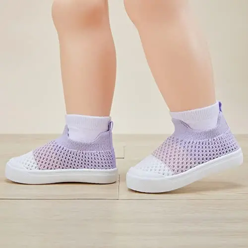 BMCiTYBM Baby Sneakers Girls Boys Lightweight Breathable Mesh First Walkers Shoes 6-24 Months - BMCITYBM (1)