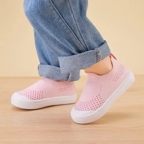 BMCiTYBM Baby Sneakers Girls Boys Lightweight Breathable Mesh First Walkers Shoes 6-24 Months - 2