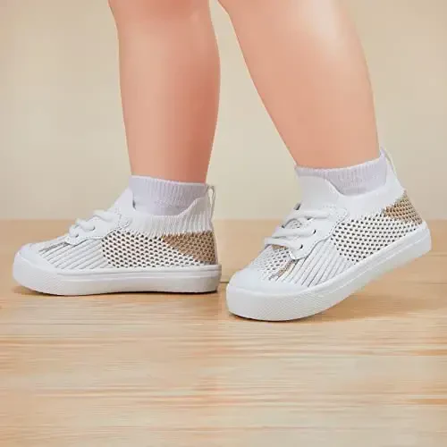 BMCiTYBM Baby Sneakers Girls Boys Lightweight Breathable Mesh First Walkers Shoes 6-24 Months - BMCITYBM (1)