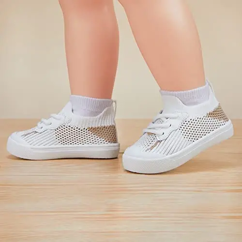 BMCiTYBM Baby Sneakers Girls Boys Lightweight Breathable Mesh First Walkers Shoes 6-24 Months - BMCITYBM (1)