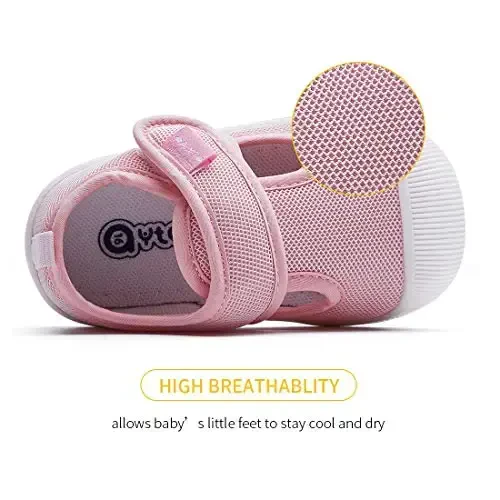 BMCiTYBM Baby Sneakers Girls Boys Lightweight Breathable Mesh First Walkers Shoes 6-24 Months - 4