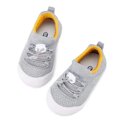 BMCiTYBM Baby Sneakers Girls Boys Lightweight Breathable Mesh First Walkers Shoes 6-24 Months - 4