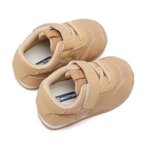 BMCiTYBM Chaqaloq Oyoq Kiyimlari Go'dak O'g'il Qiz Birinchi Qadam Oluvchi Oyoq Kiyimlari Kichkintoy Yurish Oyoq Kiyimlari 6 9 12 18 24 Oy Uchun Yengil Sirpanmaydigan Krossovkalar - 4