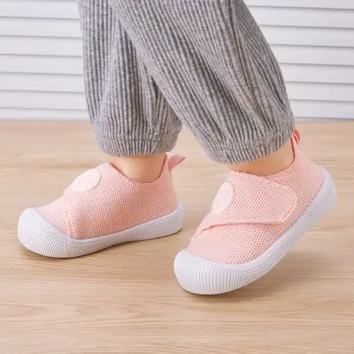 BMCiTYBM Chaqaloqlar poyabzali Infant O'g'il Qiz Birinchi Yuruvchi Poyabzal Toddler Yurish Poyabzali 6 9 12 18 24 Oy uchun Yengil Sirpanmaydigan Krossovkalar - BMCITYBM (1)