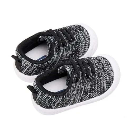 BMCiTYBM Chaqaloqlar poyafzali O'g'il qizlar Birinchi qadam poyafzali Toddler Yengil Sirpanmaydigan Krossovkalar 6 9 12 18 24 oy - 4