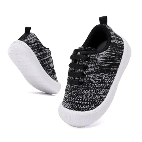 BMCiTYBM Chaqaloqlar poyafzali O'g'il qizlar Birinchi qadam poyafzali Toddler Yengil Sirpanmaydigan Krossovkalar 6 9 12 18 24 oy - 5