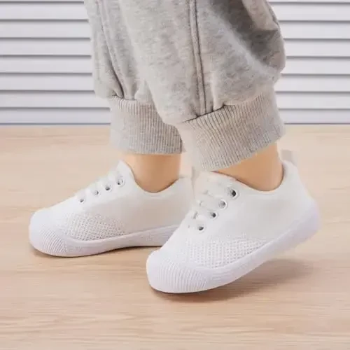 BMCiTYBM Chaqaloqlar poyafzali O'g'il qizlar uchun birinchi qadam poyafzali Yurgizishni endi boshlagan bolalar uchun yengil, sirpanmaydigan krossovkalar 6 9 12 18 24 oylik - 2