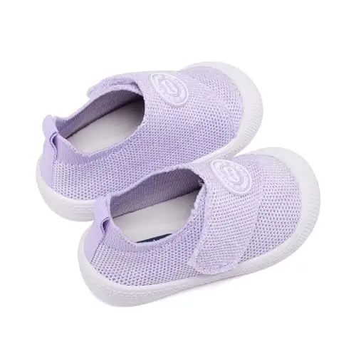 BMCiTYBM Chaqaloqlar poyafzali O'g'il qizlar uchun birinchi qadam poyafzallari Yurgizish uchun poyafzal 6 9 12 18 24 oyliklar uchun Yengil sirpanmaydigan krossovkalar - 5