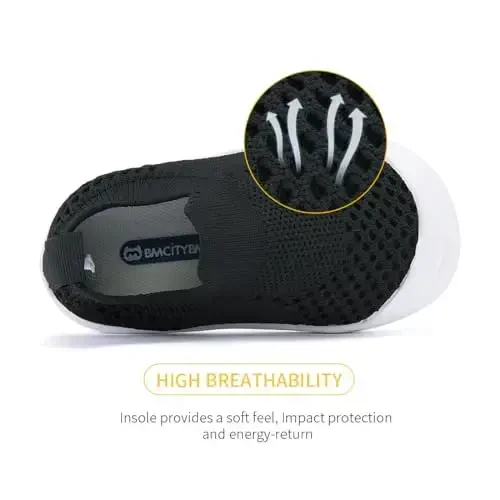 BMCiTYBM Chaqaloqlar uchun krossovkalar Qizlar Bolalar Yengil Nafas oladigan to'r Birinchi yuruvchi poyabzal 6-24 oy - 4